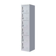 6-Door Locker for Office Gym Shed School Home Storage V63-832711
