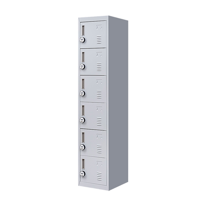6-Door Locker for Office Gym Shed School Home Storage V63-832711