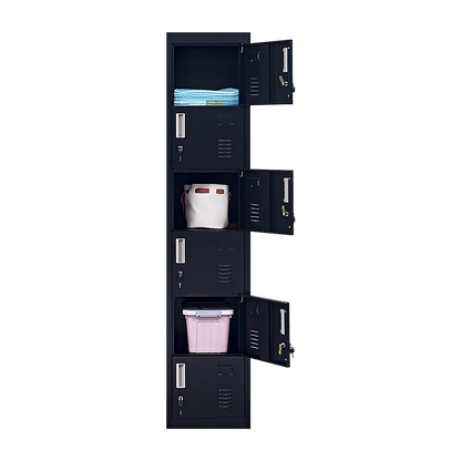 6-Door Locker for Office Gym Shed School Home Storage V63-832721