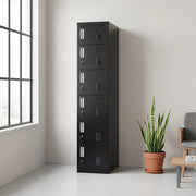 6-Door Locker for Office Gym Shed School Home Storage V63-832721