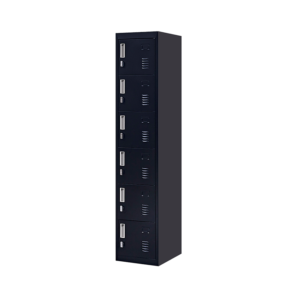 6-Door Locker for Office Gym Shed School Home Storage V63-832731