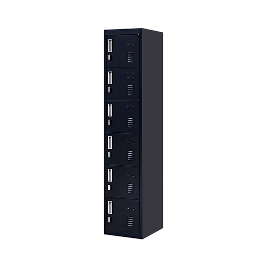 6-Door Locker for Office Gym Shed School Home Storage V63-832731