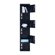 6-Door Locker for Office Gym Shed School Home Storage V63-832741