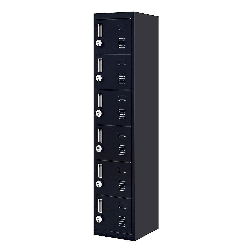 6-Door Locker for Office Gym Shed School Home Storage V63-832751