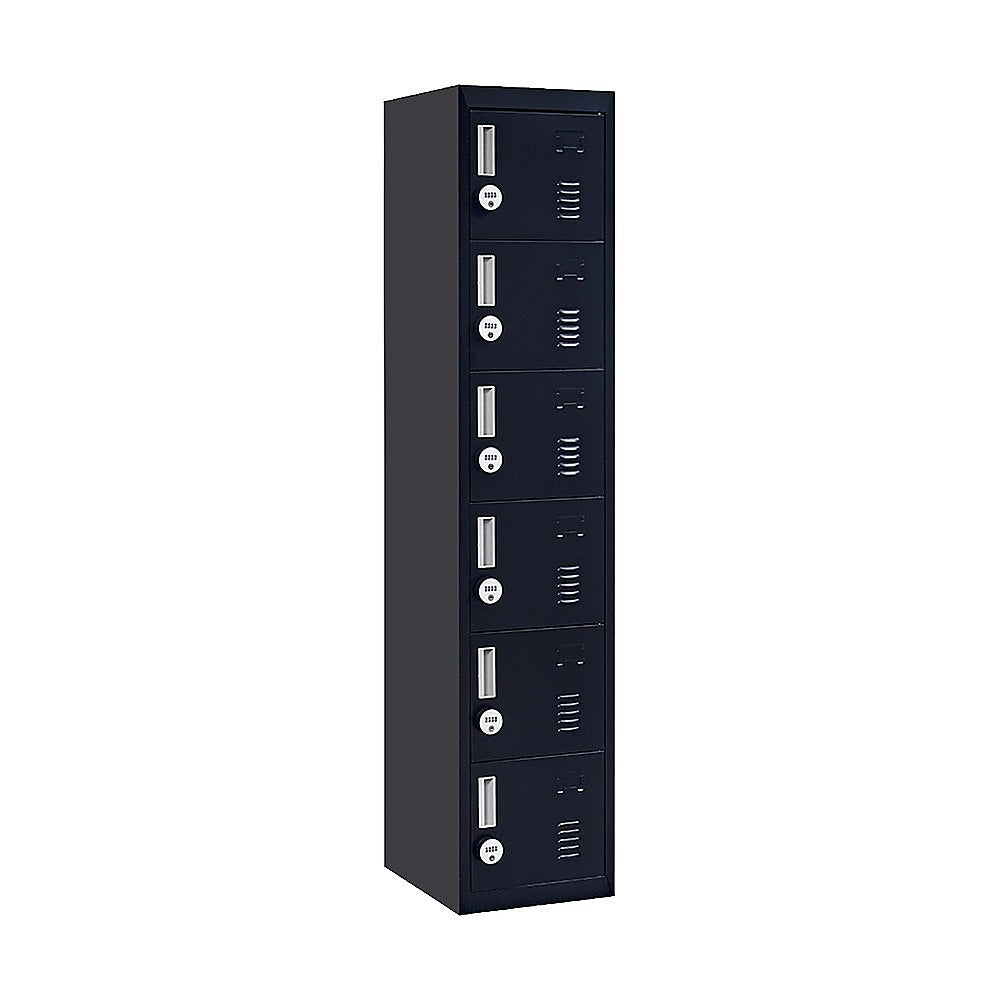 6-Door Locker for Office Gym Shed School Home Storage V63-832751
