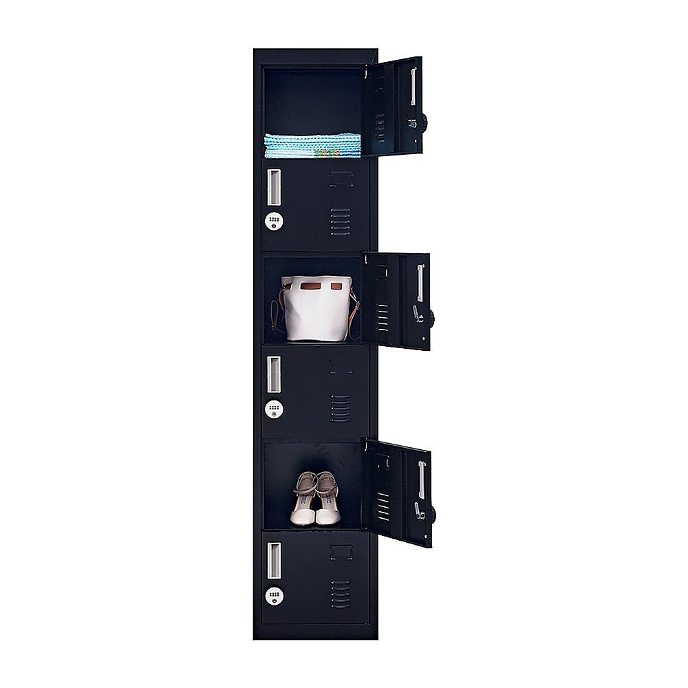 6-Door Locker for Office Gym Shed School Home Storage V63-832751