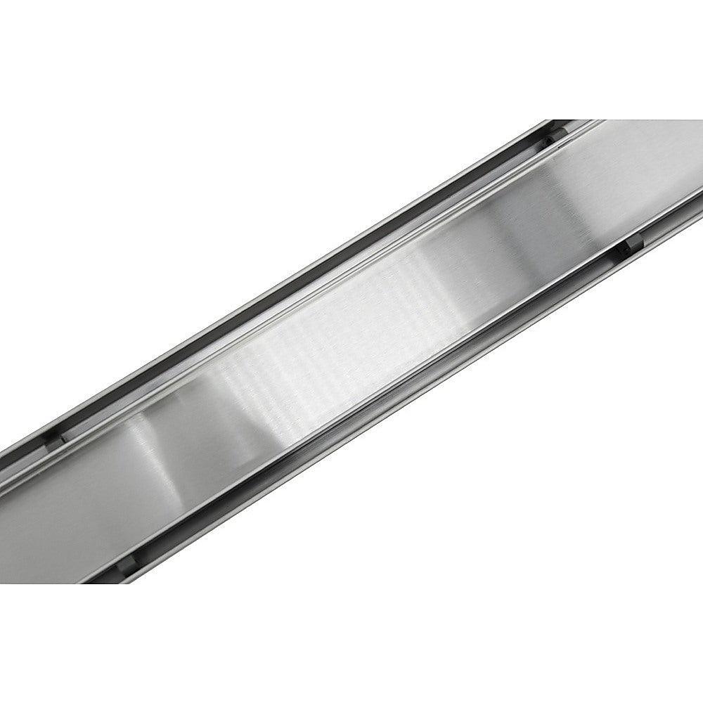 800mm Tile Insert Shower Bathroom Stainless Steel Grate Drain w/Centre outlet Floor Waste V63-832761