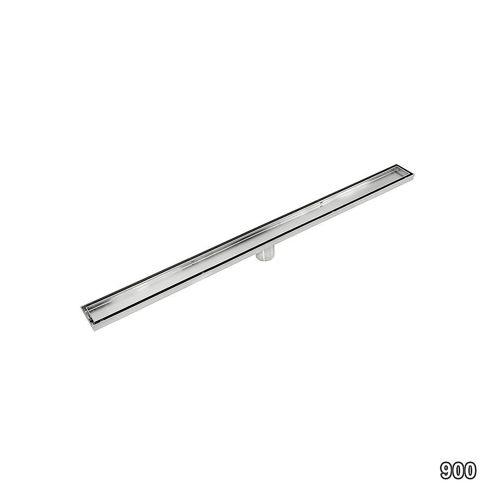 900mm Tile Insert Bathroom Shower Stainless Steel Grate Drain w/Centre outlet Floor Waste V63-832771