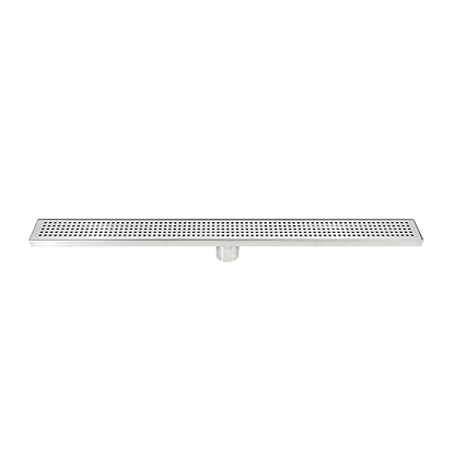 800mm Bathroom Shower Stainless Steel Grate Drain w/Centre outlet Floor Waste V63-832801