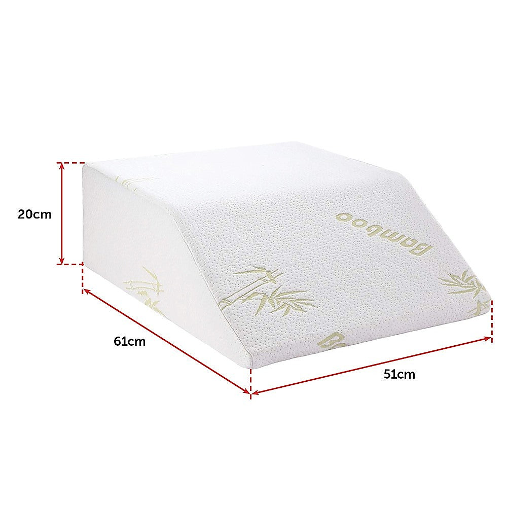 Wedge Elevation Pillow Cool Gel Memory Foam Leg Raiser Support Cushion V63-832851