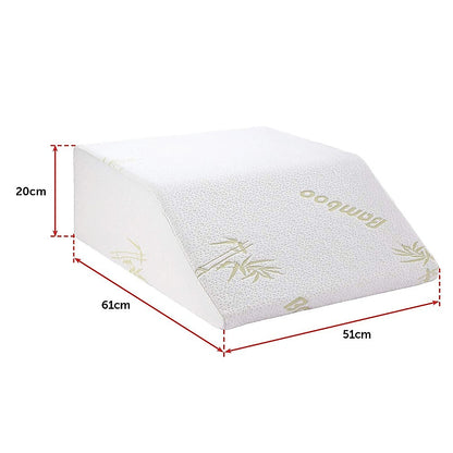 Wedge Elevation Pillow Cool Gel Memory Foam Leg Raiser Support Cushion V63-832851