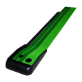 Indoor Practice Putting Green 2.5m Mat Inclined Ball Return Fake Grass 2 Holes V63-832861