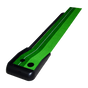 Indoor Practice Putting Green 2.5m Mat Inclined Ball Return Fake Grass 2 Holes V63-832861