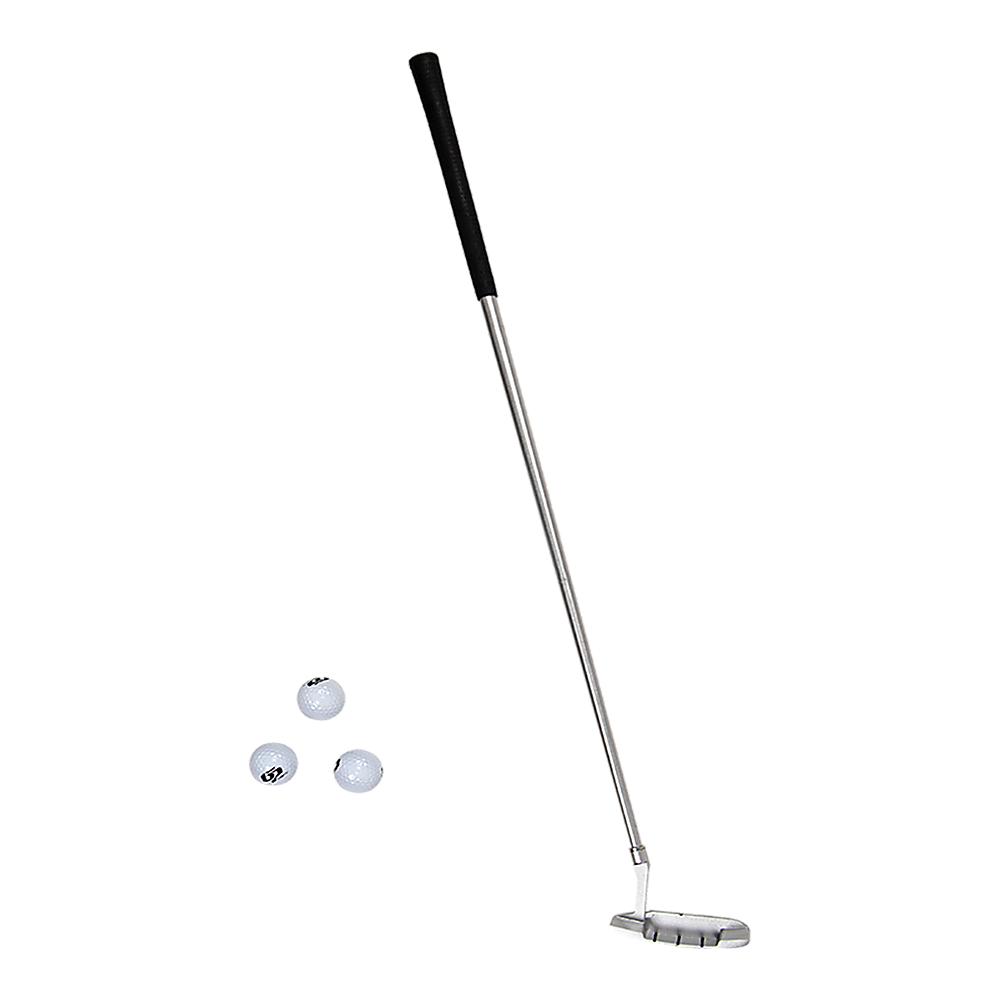 Indoor Practice Putting Green 2.5m Mat Inclined Ball Return Fake Grass 2 Holes V63-832861
