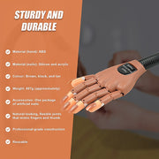 Practice Hand Model for Nail Art Training and Display Manicure with false nails V63-833231