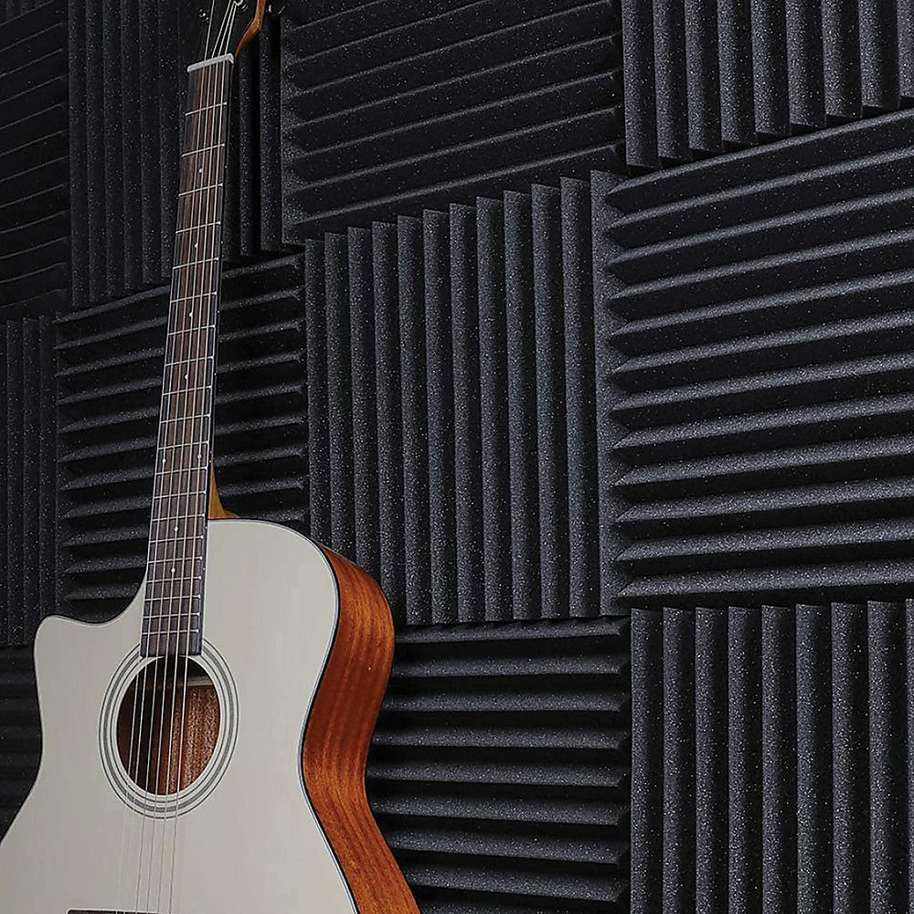 40pcs Studio Acoustic Foam Sound Absorbtion Proofing Panels Tiles Wedge 30X30CM V63-833251