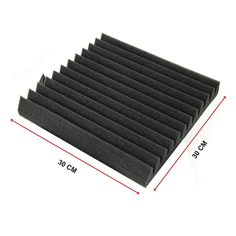 40pcs Studio Acoustic Foam Sound Absorbtion Proofing Panels Tiles Wedge 30X30CM V63-833251