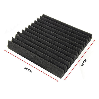40pcs Studio Acoustic Foam Sound Absorbtion Proofing Panels Tiles Wedge 30X30CM V63-833251