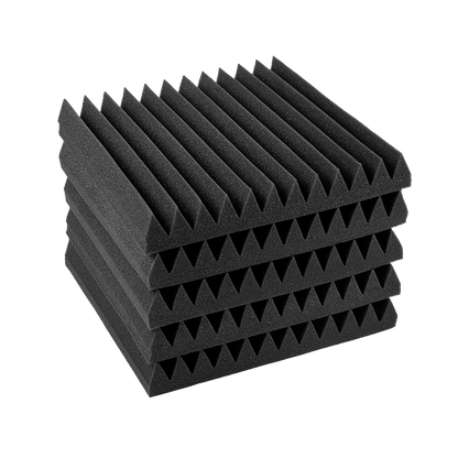40pcs Studio Acoustic Foam Sound Absorbtion Proofing Panels Tiles Wedge 30X30CM V63-833251