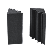 20pcs Studio Acoustic Foam Corner Bass Trap Sound Absorption Treatment Proofing V63-833271