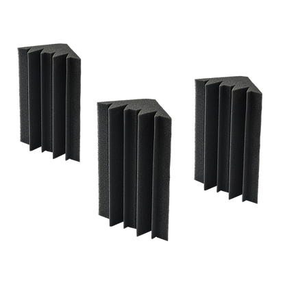 20pcs Studio Acoustic Foam Corner Bass Trap Sound Absorption Treatment Proofing V63-833271