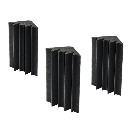 20pcs Studio Acoustic Foam Corner Bass Trap Sound Absorption Treatment Proofing V63-833271