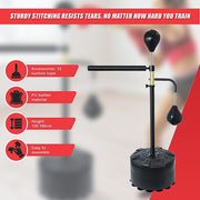 Free Standing Punching Bag Speedball Boxing Reflex Training Dummy