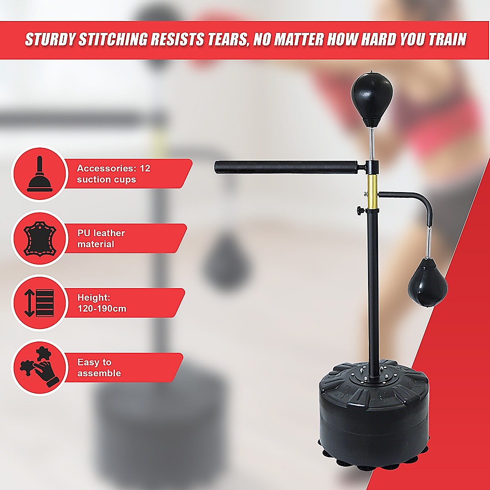 Free Standing Punching Bag Speedball Boxing Reflex Training Dummy