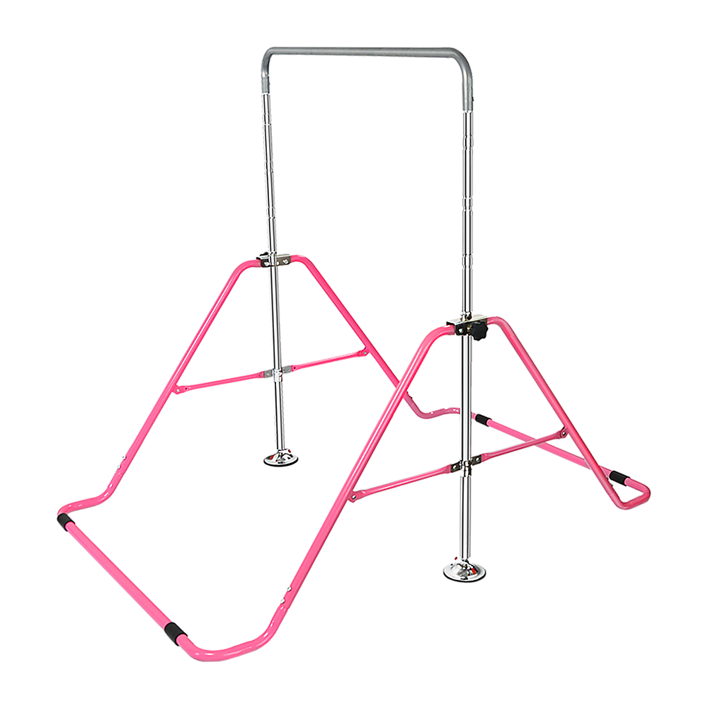 Kids Gymnastics Bars Training Horizontal Bar Monkey Kip Bar Pink V63-833321