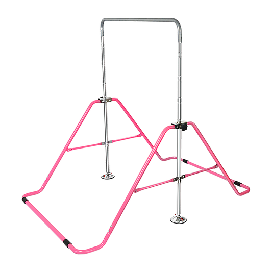 Kids Gymnastics Bars Training Horizontal Bar Monkey Kip Bar Pink V63-833321