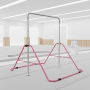Kids Gymnastics Bars Training Horizontal Bar Monkey Kip Bar Pink V63-833321