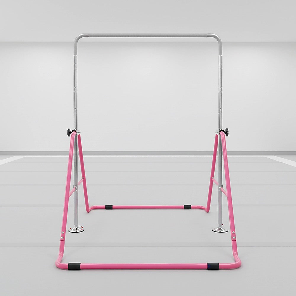 Kids Gymnastics Bars Training Horizontal Bar Monkey Kip Bar Pink V63-833321