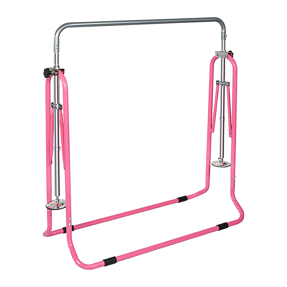 Kids Gymnastics Bars Training Horizontal Bar Monkey Kip Bar Pink V63-833321