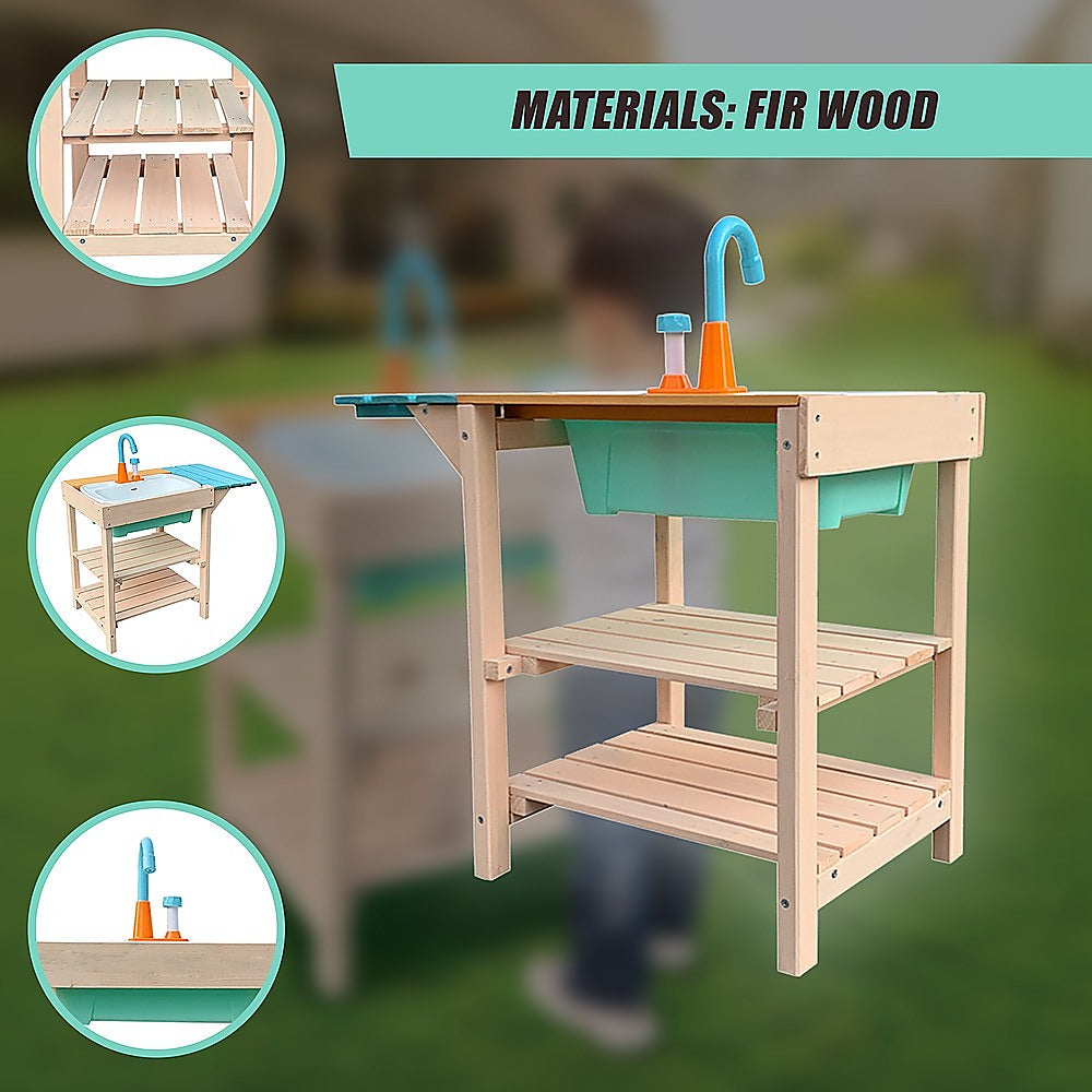Childrens Outdoor Play Mud Kitchen Sand Pit V63-833471