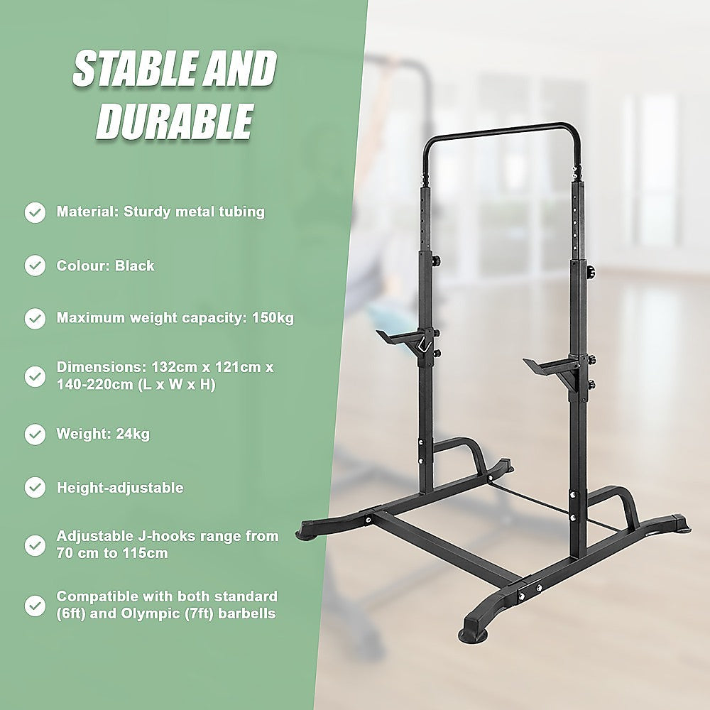 Bench Press Gym Rack and Chin Up Bar V63-833551