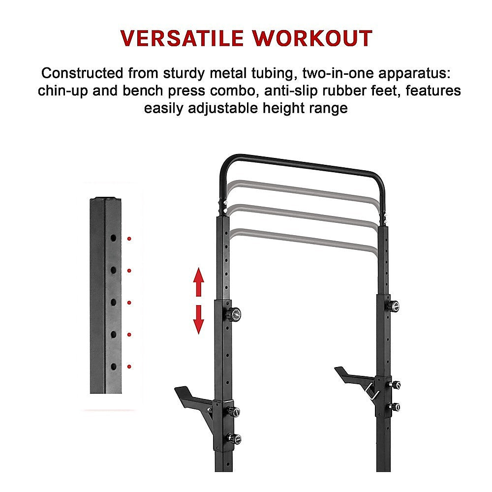 Bench Press Gym Rack and Chin Up Bar V63-833551
