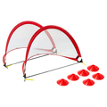 Portable Kids Soccer Goal Set with Cones V63-833571
