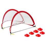 Portable Kids Soccer Goal Set with Cones V63-833571