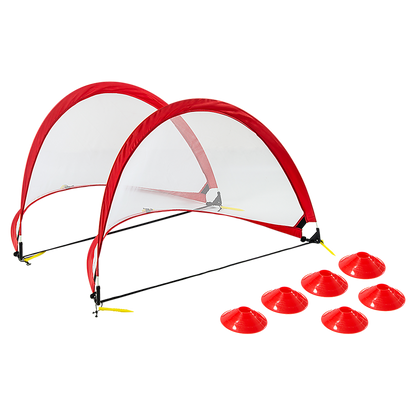 Portable Kids Soccer Goal Set with Cones V63-833571