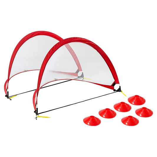 Portable Kids Soccer Goal Set with Cones V63-833571