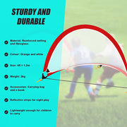 Portable Kids Soccer Goal Set with Cones V63-833571
