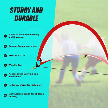Portable Kids Soccer Goal Set with Cones V63-833571