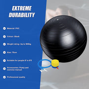 75cm Static Strength Exercise Stability Ball with Pump V63-833581