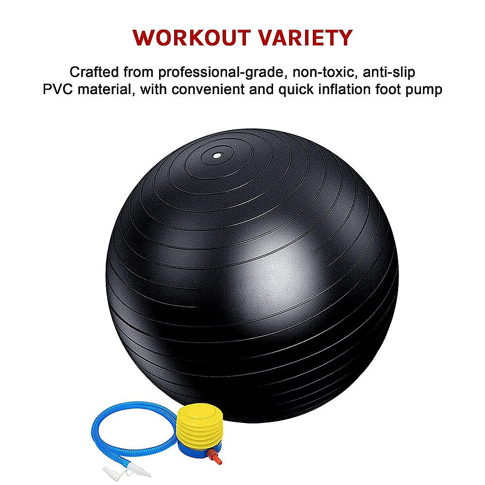 75cm Static Strength Exercise Stability Ball with Pump V63-833581