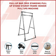 Pull-up Bar Free Standing Pull up Stand Sturdy Frame Indoor Pull Ups Machine V63-833591