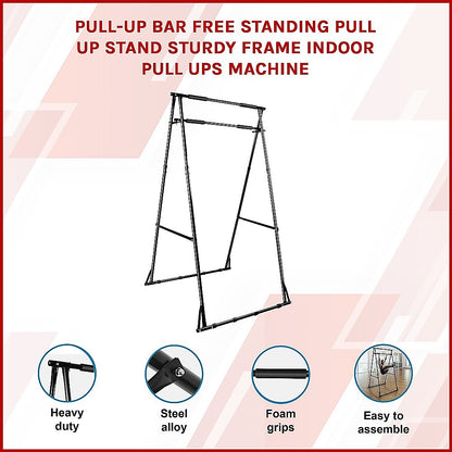 Pull-up Bar Free Standing Pull up Stand Sturdy Frame Indoor Pull Ups Machine V63-833591