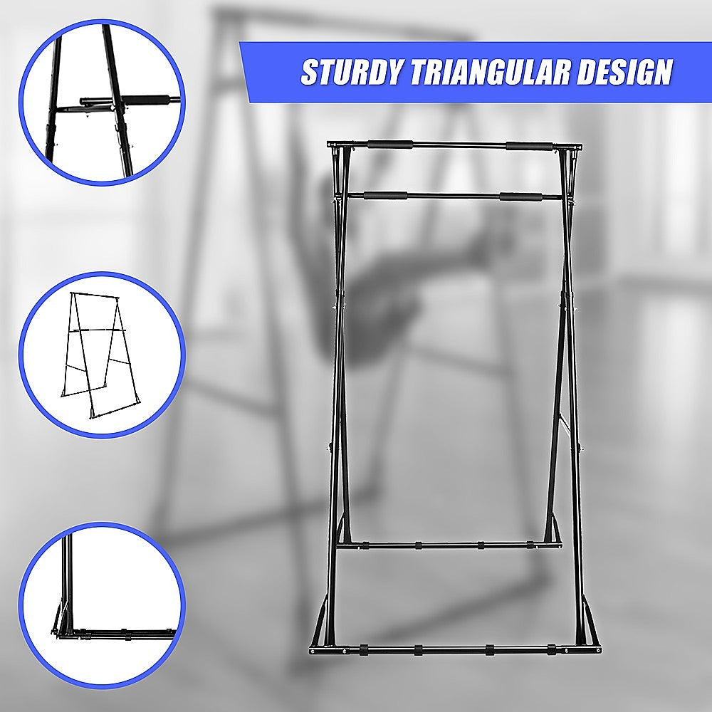 Pull-up Bar Free Standing Pull up Stand Sturdy Frame Indoor Pull Ups Machine V63-833591