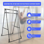 Pull-up Bar Free Standing Pull up Stand Sturdy Frame Indoor Pull Ups Machine V63-833591