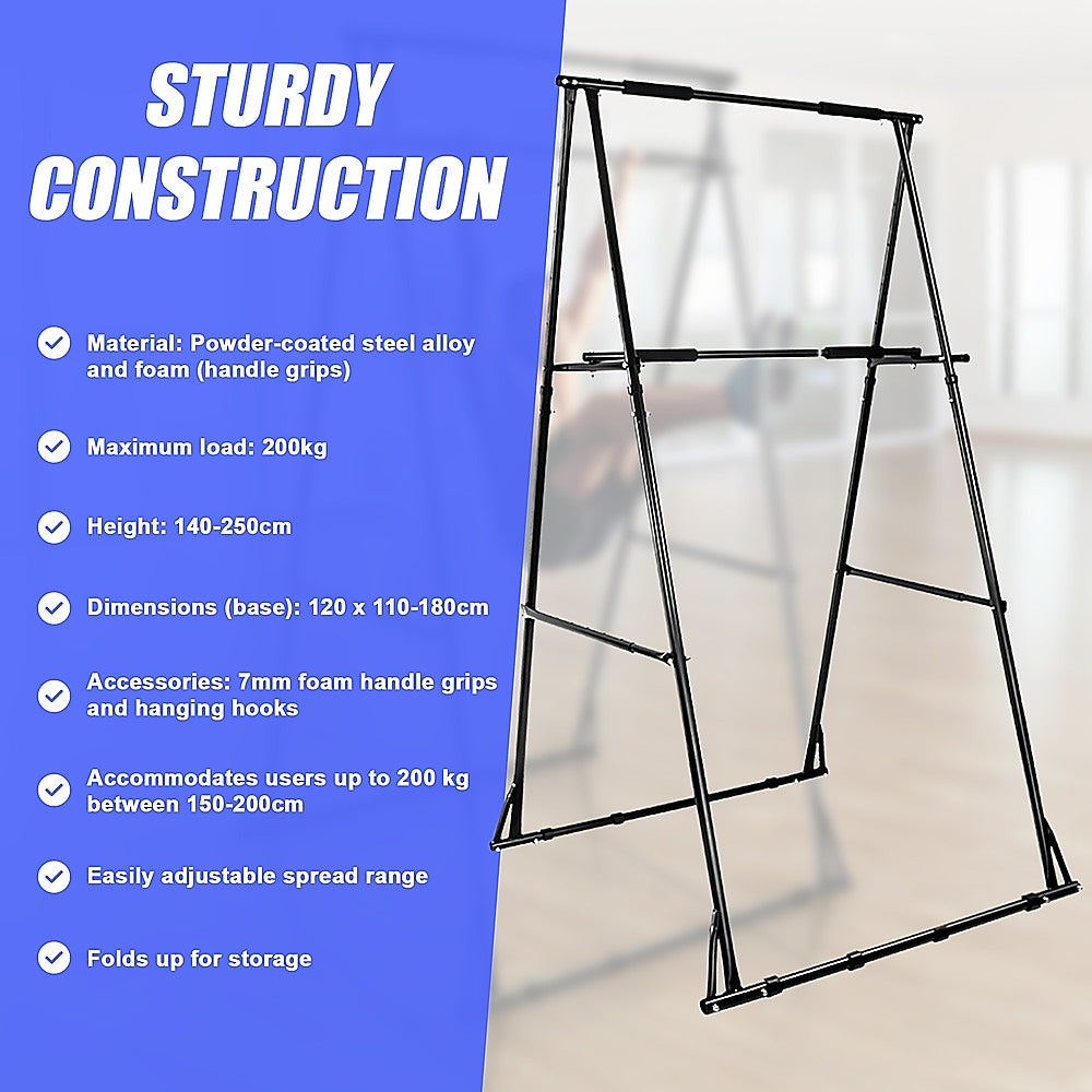 Pull-up Bar Free Standing Pull up Stand Sturdy Frame Indoor Pull Ups Machine V63-833591
