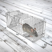 Trap Humane Possum Cage Live Animal Safe Catch Rabbit Cat Hare Fox Bird V63-833601